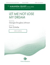 Let Me Not Lose My Dream SATBB choral sheet music cover